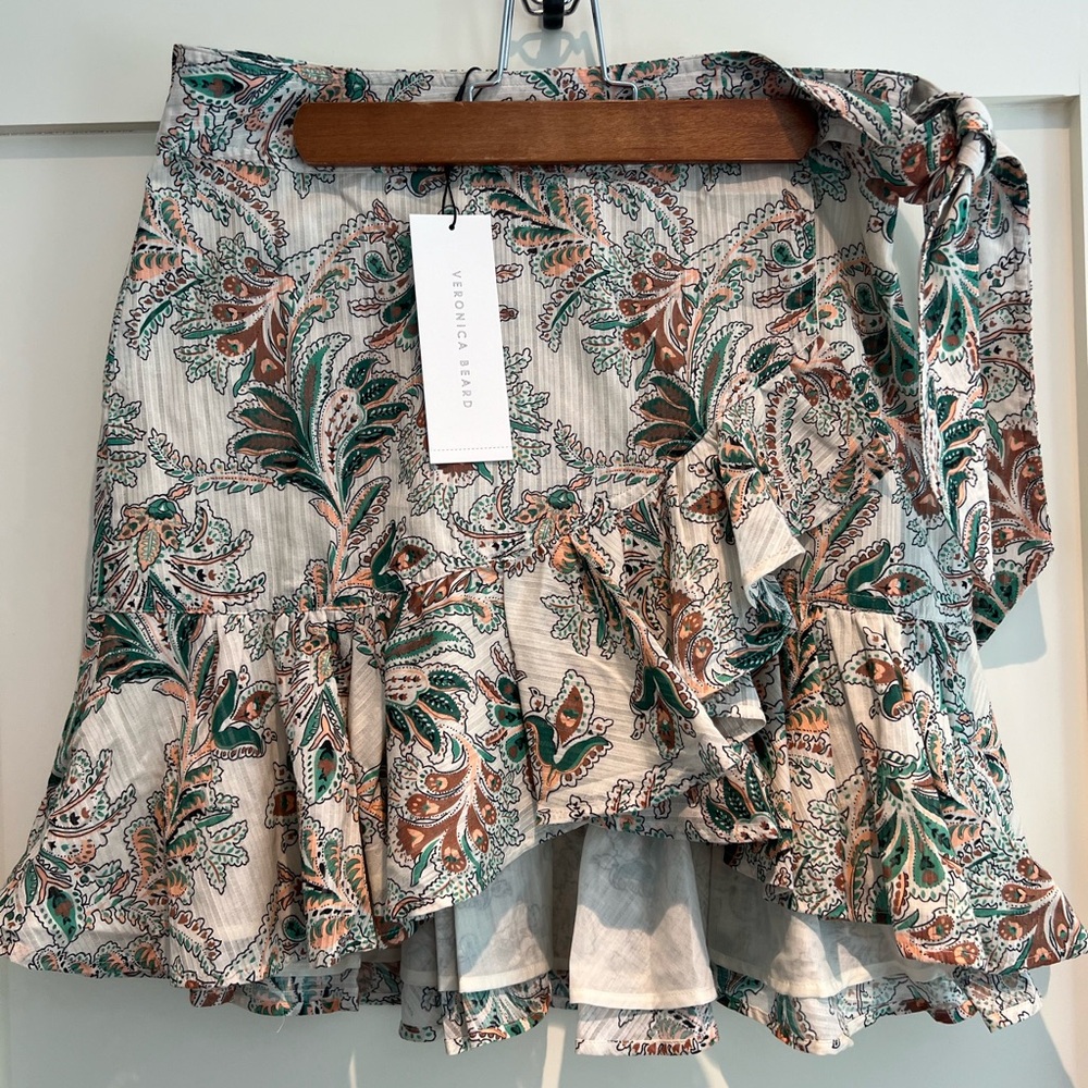 NWT Veronica Beard - Memphis Skirt in Stone Multi - Size 6
